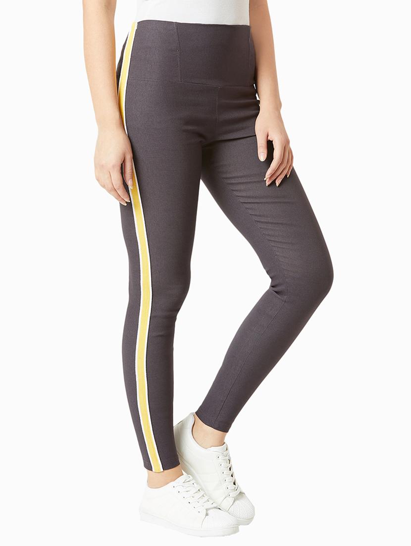 side tape high rise jeggings - 16354386 - Zoom Image - 2