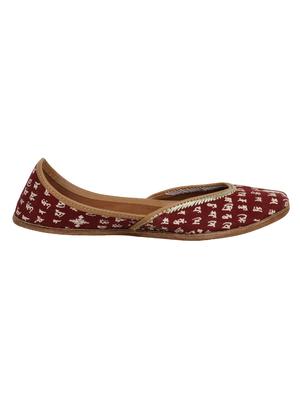 maroon slip on jutis - 16354999 - Standard Image - 2