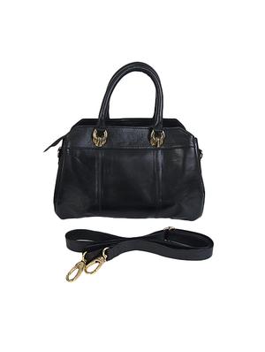 black leather regular handbag - 16355888 - Standard Image - 2