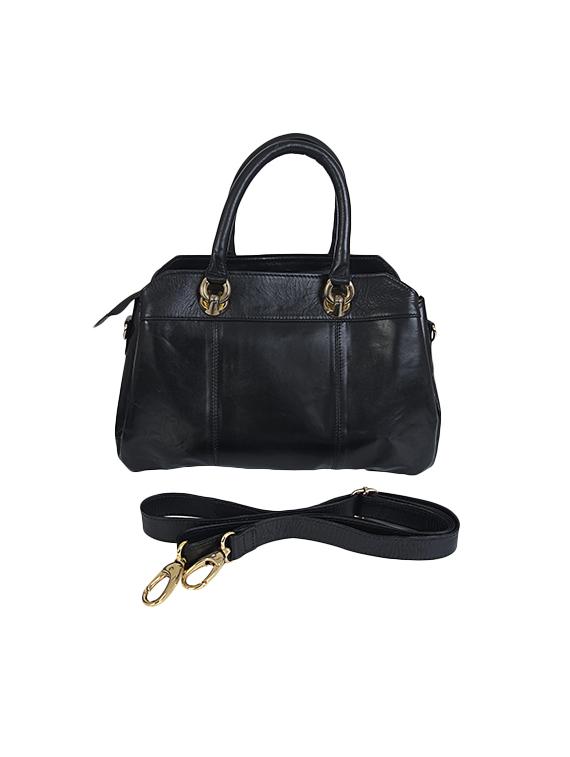 black leather regular handbag - 16355888 - Zoom Image - 2
