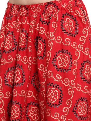 bandhani a-line skirt - 16356652 - Standard Image - 5
