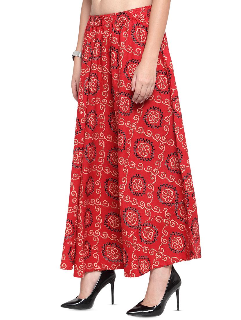bandhani a-line skirt - 16356652 - Zoom Image - 2