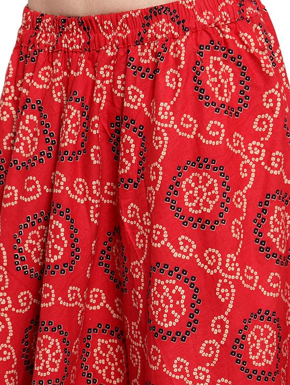 bandhani a-line skirt - 16356652 - Zoom Image - 5