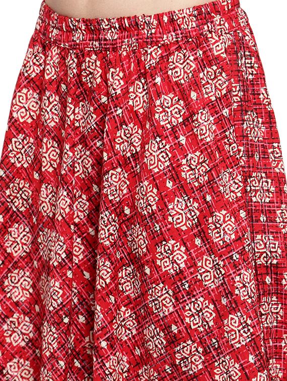 printed a-line skirt - 16356661 - Zoom Image - 5