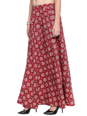 printed a-line skirt - 16356663 - Standard Image - 2
