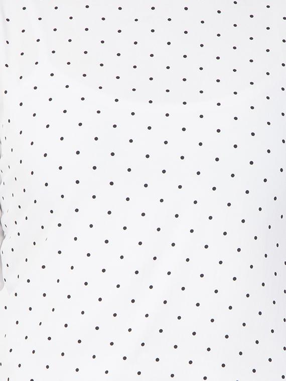 dot print boat neck top - 16356986 - Zoom Image - 5