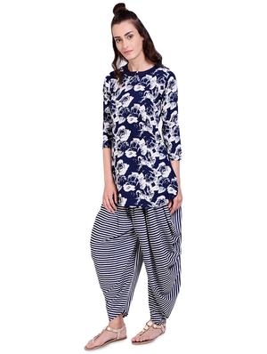 floral printed kurta salwar set - 16357019 - Standard Image - 2
