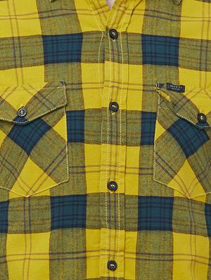 yellow cotton casual shirt - 16357945 - Standard Image - 5