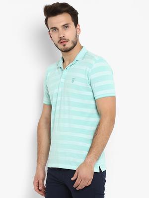 blue striped polo t-shirt - 16358213 - Standard Image - 2