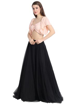 solid pastel lehenga - 16358792 - Standard Image - 2