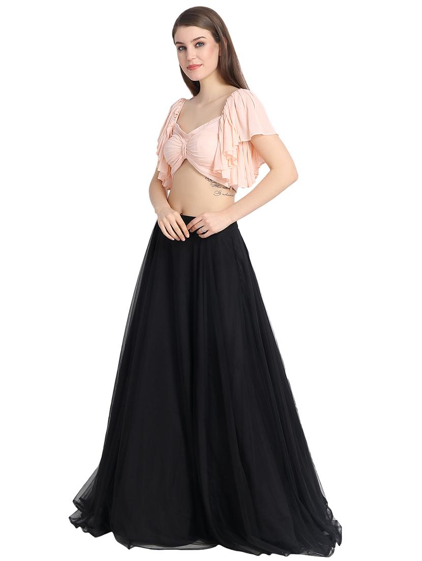 solid pastel lehenga - 16358792 - Zoom Image - 2