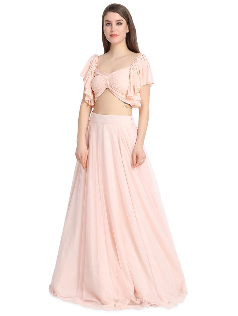ruffle a-line lehenga - 16358817 - Zoom Image - 2