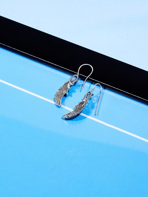 silver drop earring - 16360385 - Standard Image - 1