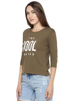 quirky text round neck tee - 16360859 - Standard Image - 2