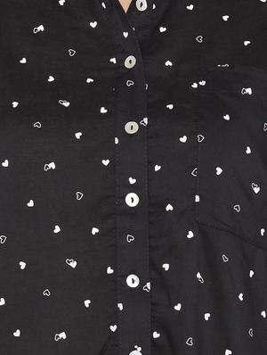 short sleeved heart print shirt - 16360875 - Standard Image - 5
