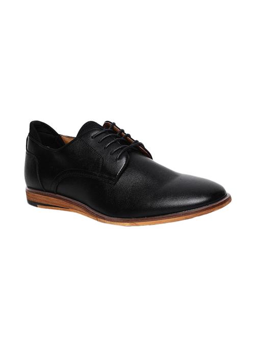 black leather lace-up derbys - 16360927 - Very Small Image - 1