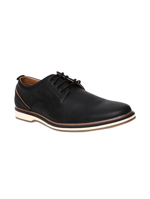 black leather lace-up derbys - 16360932 - Very Small Image - 1