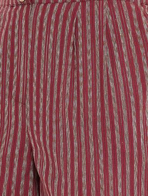 frill waist high rise trousers - 16361658 - Standard Image - 5