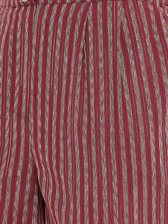 frill waist high rise trousers - 16361658 - Zoom Image - 5