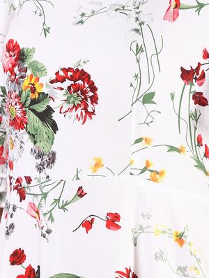 flutter sleeved floral a-line dress - 16363341 - Standard Image - 5