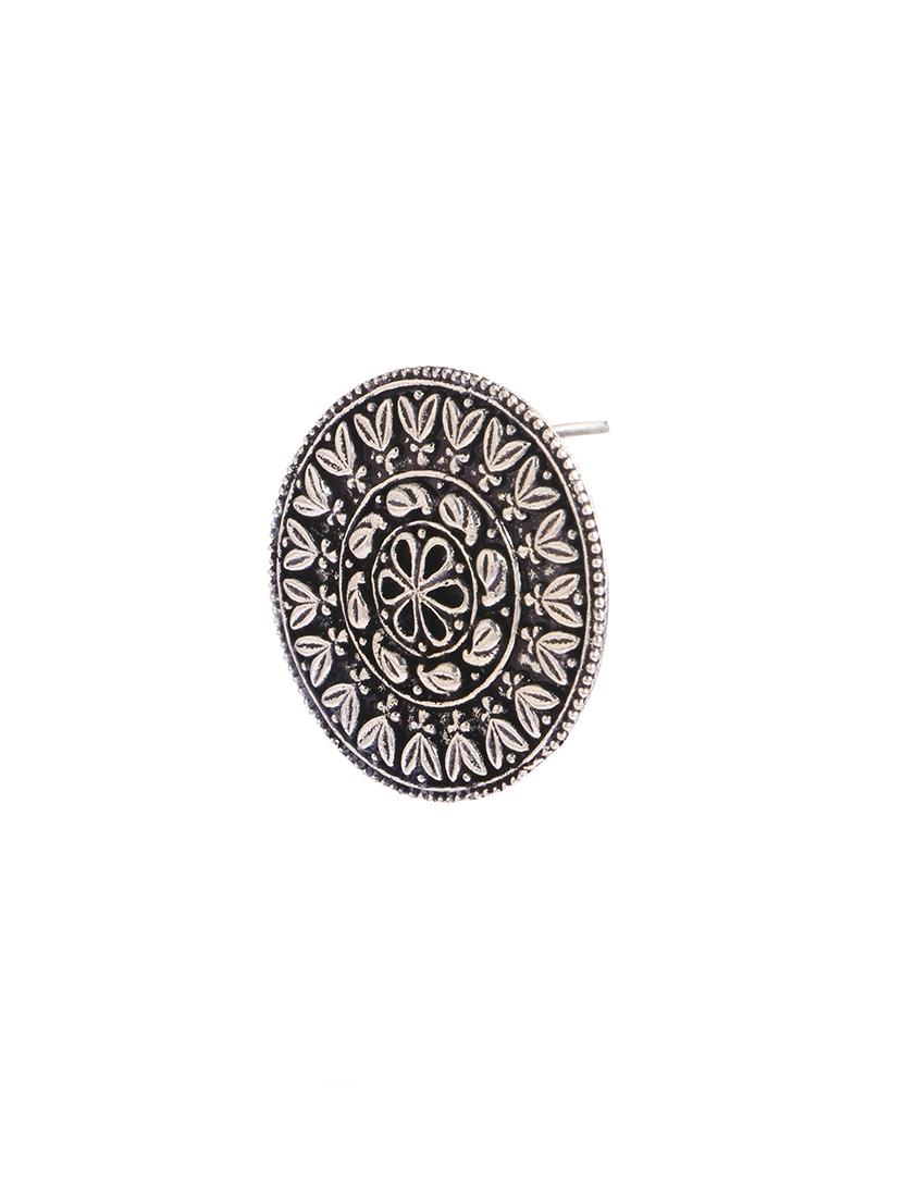 silver metal studs earring - 16363781 - Zoom Image - 2