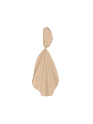 beige metal drop earring - 16363809 - Standard Image - 2