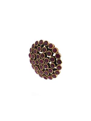 red metal chandballi earring - 16363816 - Standard Image - 2