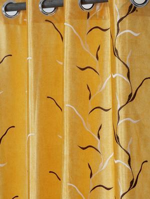 Long Size Embroidery Semi Sheer Door Curtains - 16363923 - Standard Image - 2