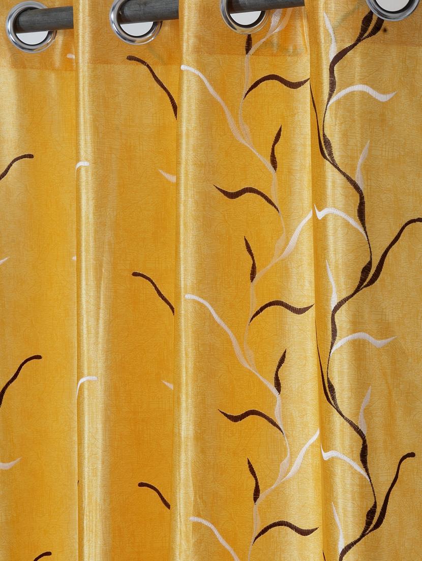 Long Size Embroidery Semi Sheer Door Curtains - 16363923 - Zoom Image - 2