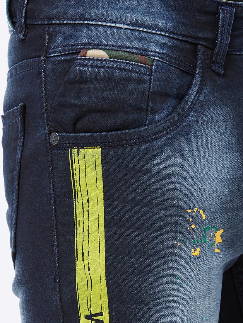 blue side tape light washed denim - 16364876 - Zoom Image - 5