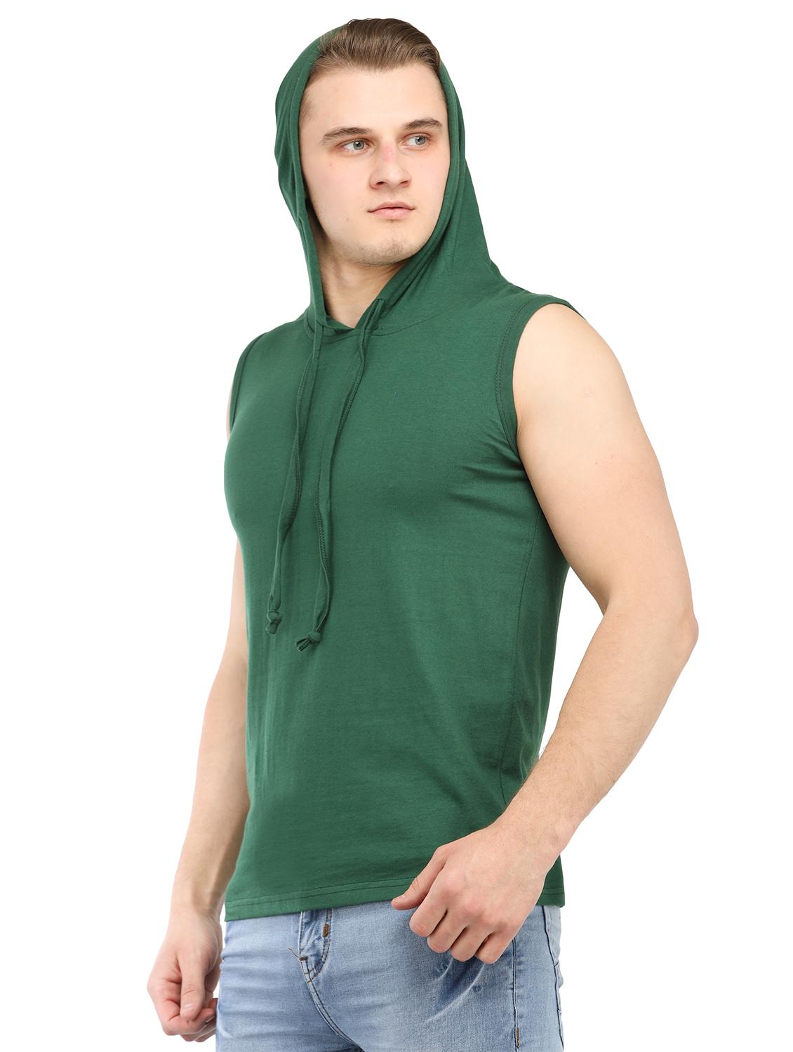 green solid hood t-shirt - 16364892 - Zoom Image - 2