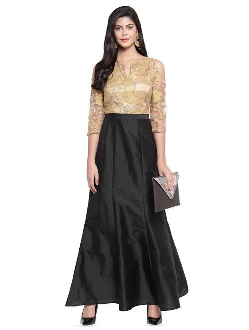 cold shoulder embellished gown - 16368048 - Standard Image - 1