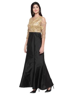 cold shoulder embellished gown - 16368048 - Standard Image - 2