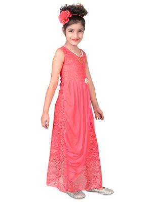 pink net party gown - 16370109 - Standard Image - 2