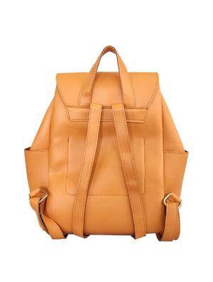 orange leatherette (pu) fashion backpack - 16370250 - Standard Image - 2