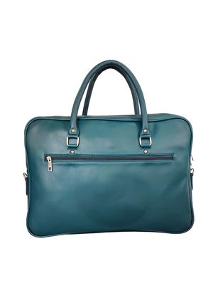 green leatherette (pu) laptop laptop bag - 16370304 - Standard Image - 2