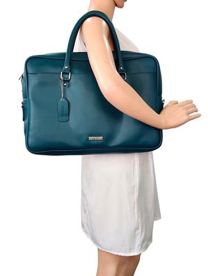 green leatherette (pu) laptop laptop bag - 16370304 - Standard Image - 5