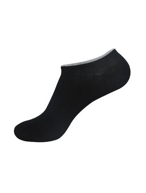 set of 5 black cotton no show sock - 16370989 - Standard Image - 2