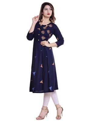 geometrical anarkali kurta - 16370996 - Standard Image - 2