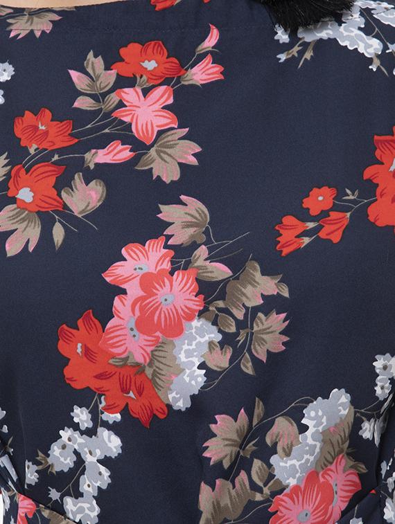tie front floral top - 16371790 - Zoom Image - 5