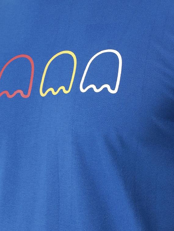 blue chest print t-shirt - 16371952 - Zoom Image - 5