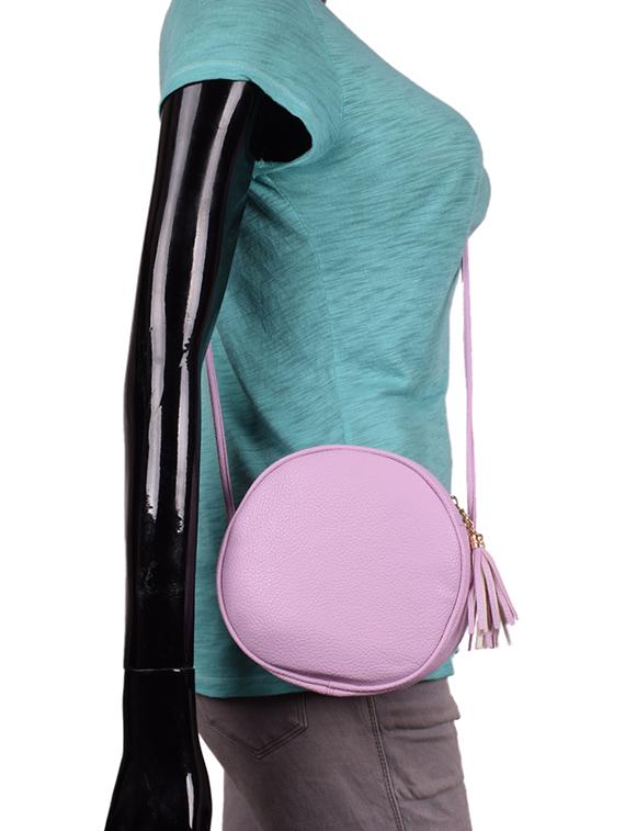 pink leatherette (pu) regular sling bag - 16372388 - Zoom Image - 5