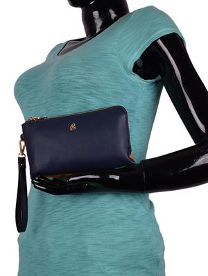 blue leatherette (pu) regular purse - 16372451 - Standard Image - 5