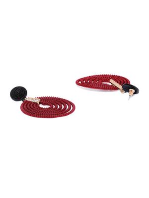 red drop earring - 16372505 - Standard Image - 2