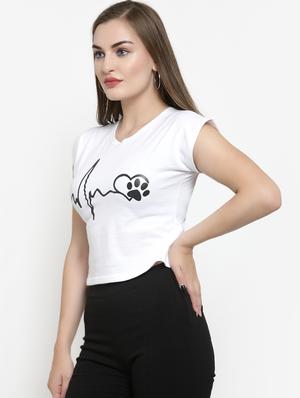 quirky print crop t-shirt - 16372834 - Standard Image - 2