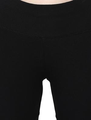 high rise solid sports leggings - 16373236 - Standard Image - 5