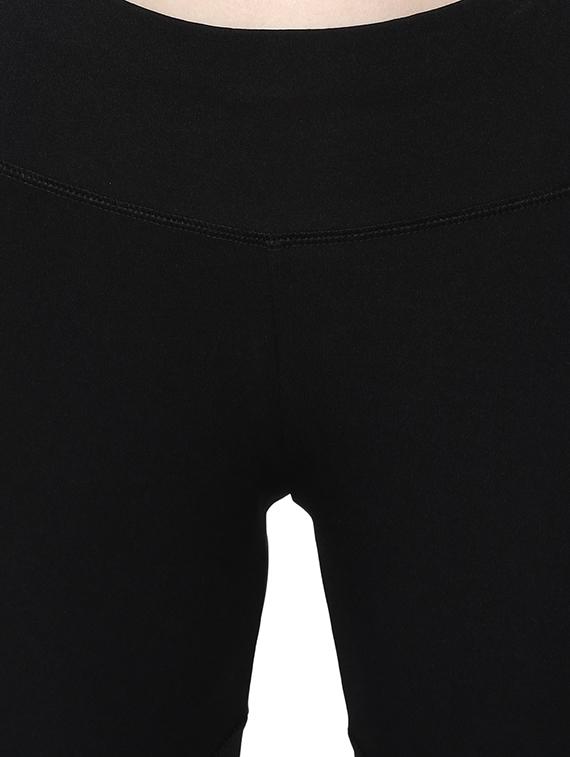high rise solid sports leggings - 16373236 - Zoom Image - 5