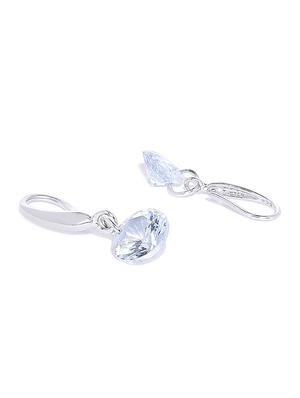 silver plated drop earring - 16373636 - Standard Image - 2
