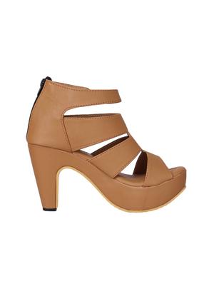 tan platforms sandals - 16373795 - Standard Image - 2