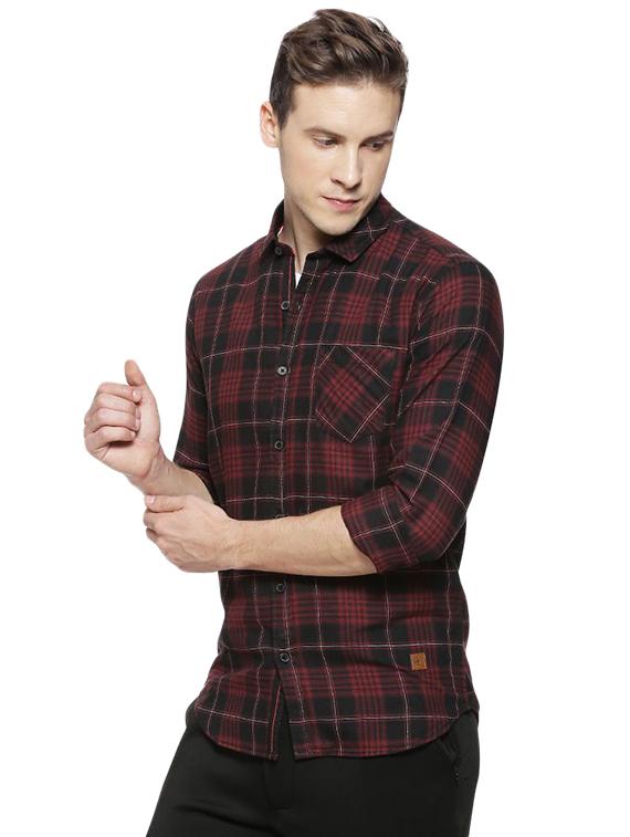 red checkered casual shirt - 16375417 - Zoom Image - 2